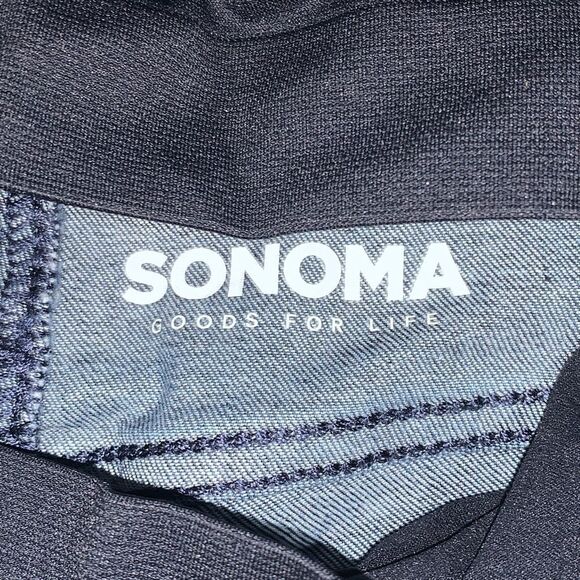 Sonoma Womens‎ Size 6 Maternity Denim Jeans Blue Dark Wash Straight Leg NWT - Picture 3 of 8